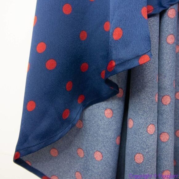 NEW Eloquii Tulip Hem Wrap Dress in Mandalay Dot, 28 - Picture 14 of 16